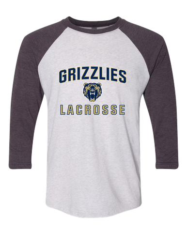 Los Osos Grizzlies Lacrosse Men's Baseball T-Shirt