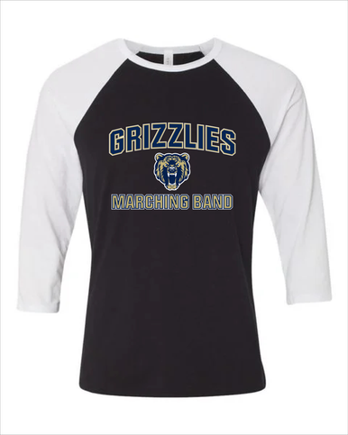 Los Osos Grizzlies Marching Band Men's Baseball T-Shirt