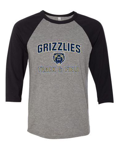 Los Osos Grizzlies Track & Field Women's Baseball T-Shirt