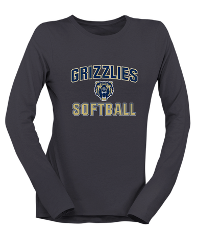 Los Osos Grizzlies Softball #1 Women's Premium LS T-Shirt