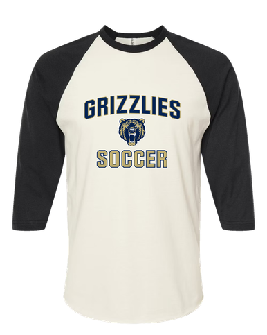 Los Osos Grizzlies Soccer #1 Men's Baseball T-Shirt