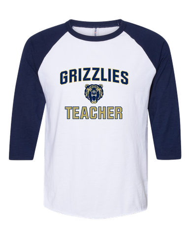 Los Osos Grizzlies Teacher Women's Baseball T-Shirt