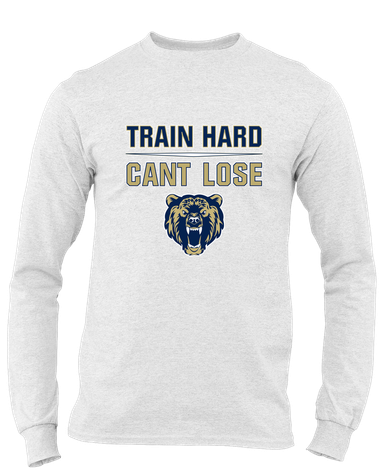 Los Osos Grizzlies Train Hard, Can't Lose Men's Premium LS T-Shirt