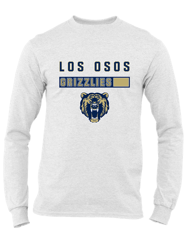 Los Osos Grizzlies Mascot #7 Men's LS T-Shirt