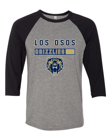 Los Osos Grizzlies Mascot #7 Women's Baseball T-Shirt