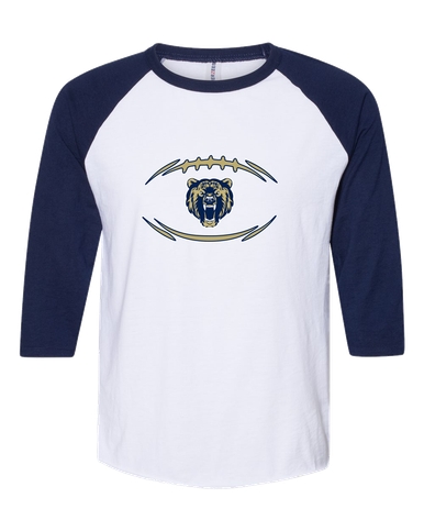 Los Osos Grizzlies Football #3 Women's Baseball T-Shirt