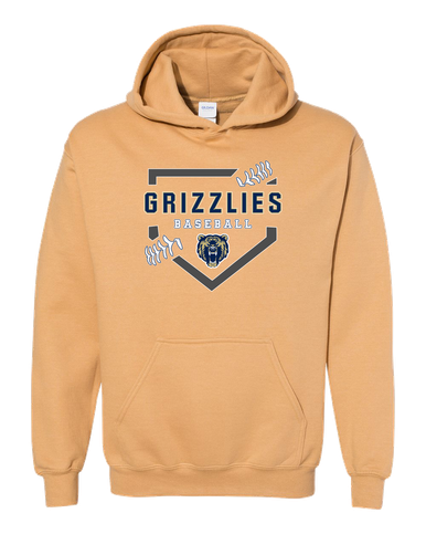 Los Osos Grizzlies Baseball #2 Men's Hoodie