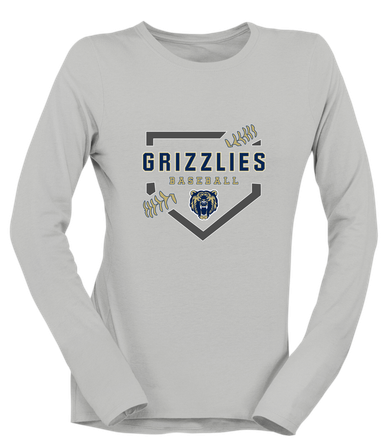 Los Osos Grizzlies Baseball #2 Women's Premium LS T-Shirt