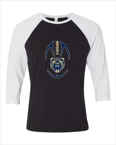 Los Osos Grizzlies Football #4 Women's Baseball T-Shirt