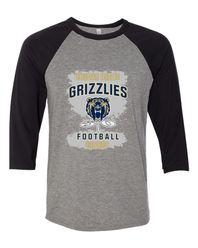 Los Osos Grizzlies Football #6 Women's Baseball T-Shirt
