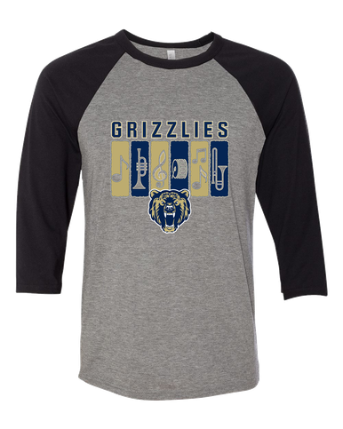 Los Osos Grizzlies Band # 2 Women's Baseball T-Shirt