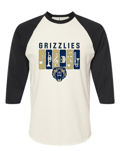 Los Osos Grizzlies Band # 2 Men's Baseball T-Shirt