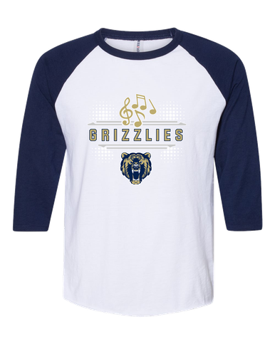 Los Osos Grizzlies Band # 3 Men's Baseball T-Shirt