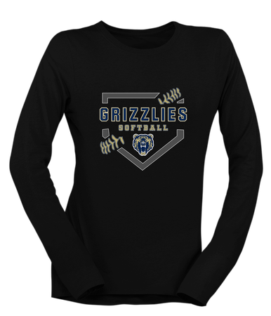 Los Osos Grizzlies Softball #2 Women's Premium LS T-Shirt