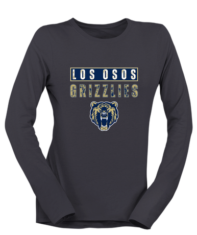 Los Osos Grizzlies Mascot #9 Women's LS T-Shirt