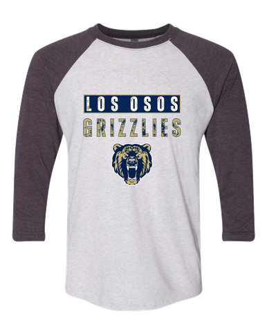 Los Osos Grizzlies Mascot #9 Men's Baseball T-Shirt