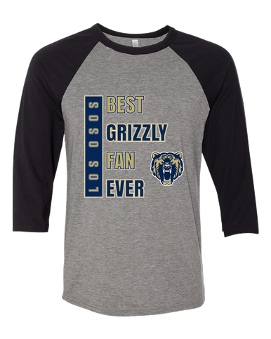 Los Osos Grizzlies Best Grizzly Fan Women's Baseball T-Shirt