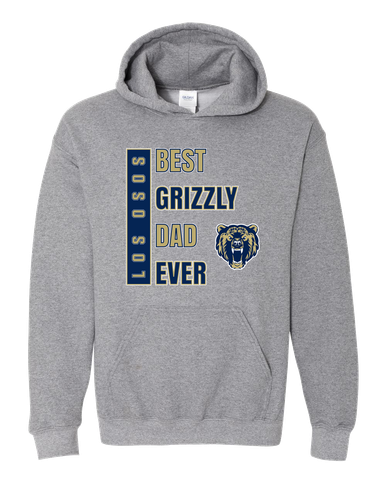 Los Osos Grizzlies Best Grizzly Dad Men's Hoodie