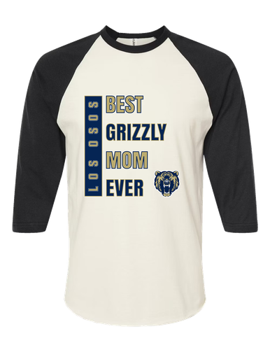 Los Osos Grizzlies Best Grizzly Mom Women's Baseball T-Shirt