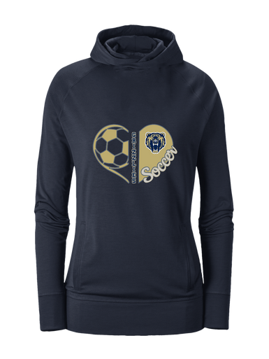 Los Osos Grizzlies Heart Soccer Women's Hoodie