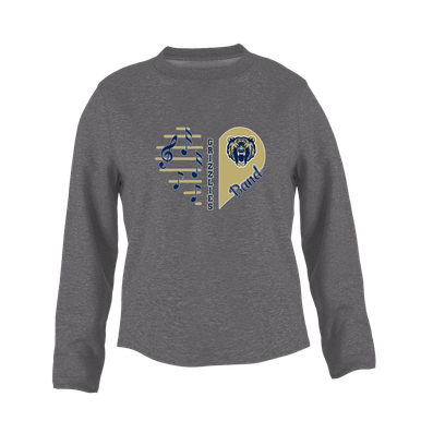 Los Osos Grizzlies Heart Band Women's Sweatshirt