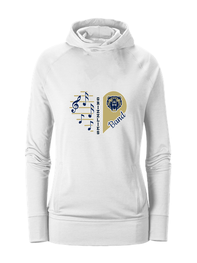 Los Osos Grizzlies Heart Band Women's Hoodie