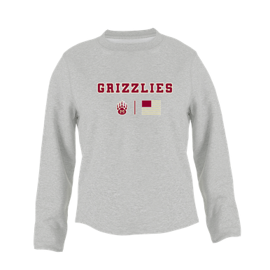 Mission Hills Grizzlies Team Colors Flag Women's Sweatshirt
