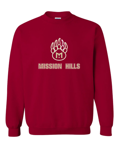 Mission Hills Grizzlies Mascot #2 Men's Sweatshirt