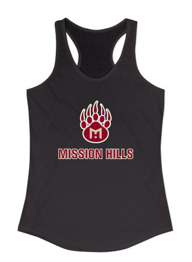 Mission Hills Grizzlies Mascot #2 Women's Tank Top