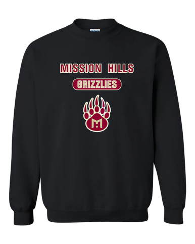 Mission Hills Grizzlies Mascot #3 Men's Sweatshirt