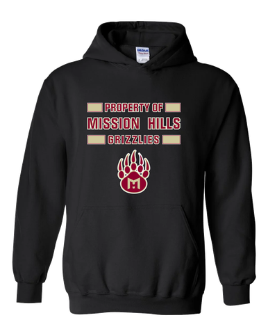 Mission Hills Grizzlies Property Of Men's Hoodie