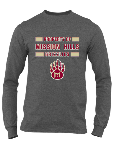 Mission Hills Grizzlies Property Of Men's LS T-Shirt