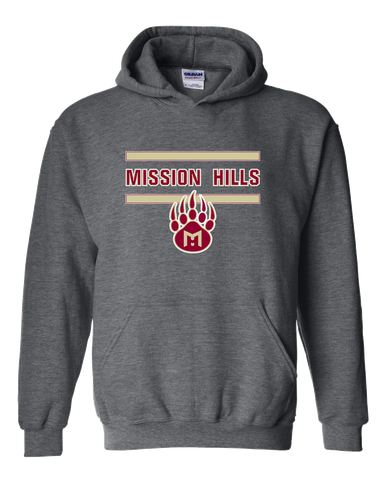 Mission Hills Grizzlies Mascot #4 Men's Hoodie