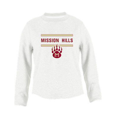 Mission Hills Grizzlies Mascot #4 Women's Sweatshirt
