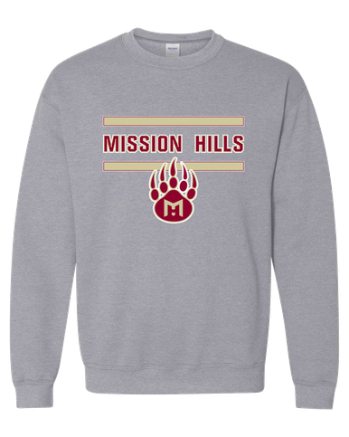 Mission Hills Grizzlies Mascot #4 Men's Sweatshirt