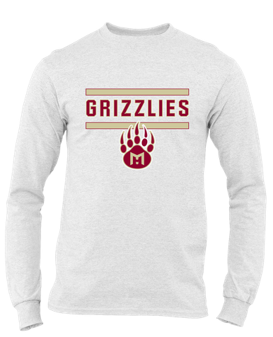 Mission Hills Grizzlies Mascot #5 Men's LS T-Shirt