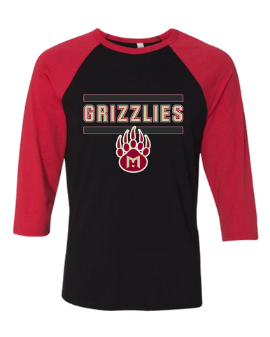 Mission Hills Grizzlies Mascot #5 Women's Baseball T-Shirt