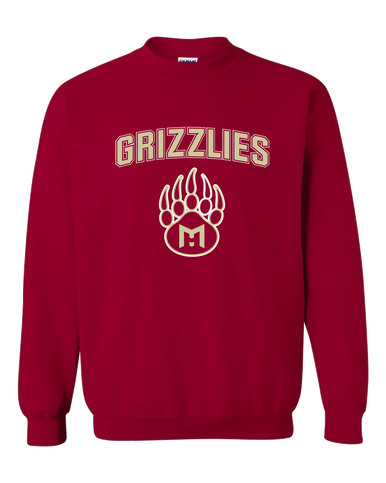 Mission Hills Grizzlies Mascot #6 Men's Sweatshirt