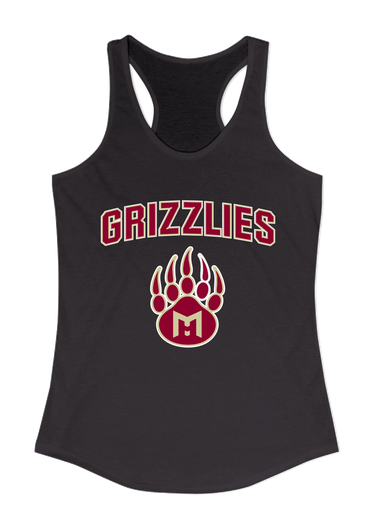 Mission Hills Grizzlies Mascot #6 Women's Tank Top