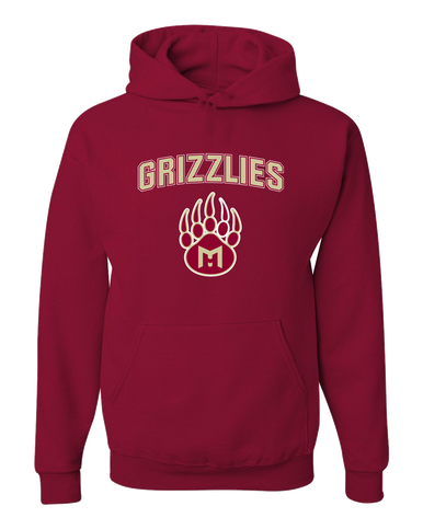 Mission Hills Grizzlies Mascot #6 Men's Premium Hoodie
