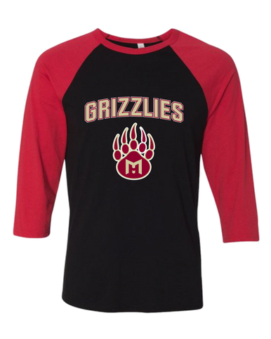 Mission Hills Grizzlies Mascot #6 Men's Baseball T-Shirt