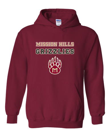 Mission Hills Grizzlies Spirit Men's Hoodie