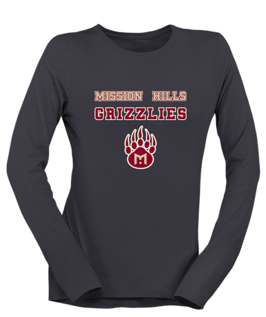 Mission Hills Grizzlies Spirit Women's LS T-Shirt
