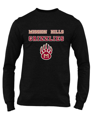Mission Hills Grizzlies Spirit Men's LS T-Shirt