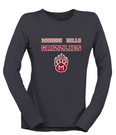 Mission Hills Grizzlies Spirit Women's Premium LS T-Shirt