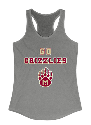 Mission Hills Grizzlies Go Team Women's Tank Top