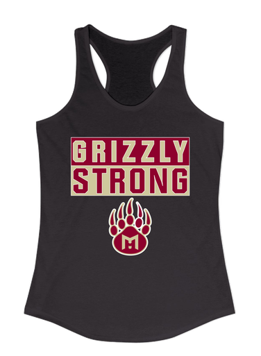 Mission Hills Grizzlies Strong #1 Women's Tank Top