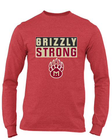 Mission Hills Grizzlies Strong #1 Men's Premium LS T-Shirt