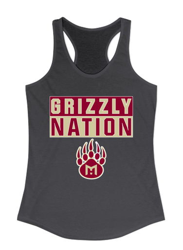 Mission Hills Grizzlies Nation #1 Women's Tank Top