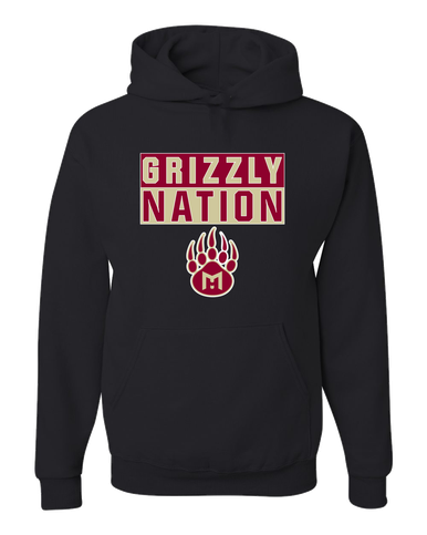 Mission Hills Grizzlies Nation #1 Men's Premium Hoodie